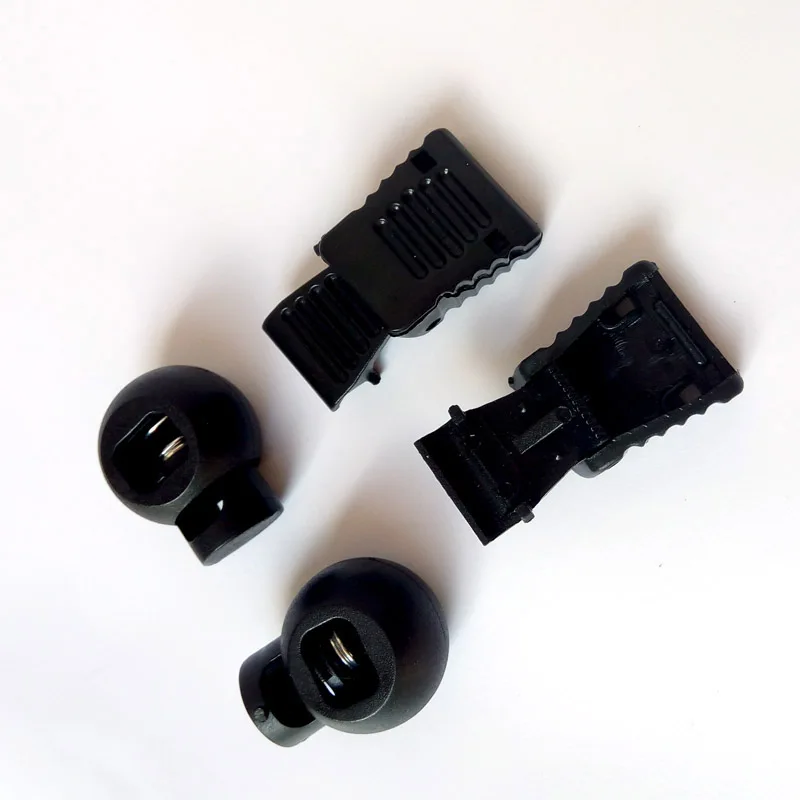 JUP1-50 Sets Blacke Magnetic Elastic Shoes Buckles Decorative Buckles Child Adult Closures No-tie Shoelaces Never Tie Lace Again