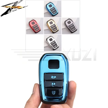 

ABS Car Key Case For Toyota Electric Plating Cover Camry Highlander Meadow Crown Land Cruiser Vitz Prius Smart Key Protect Shell