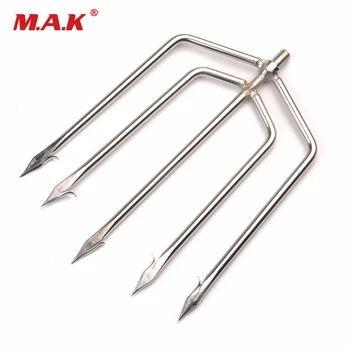 

5 Prong Harpoon Fish Spear Fork Fishing Ice Breaker Silver Diving Spear Gun Gig Fork Fishing Tackle