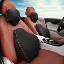 Поддержка автокресло памяти Хлопок подголовник массаж поясничной подушки Подушка для Dodge Volkswagen Ford Infiniti автомобиль Peugeot аксессуары
