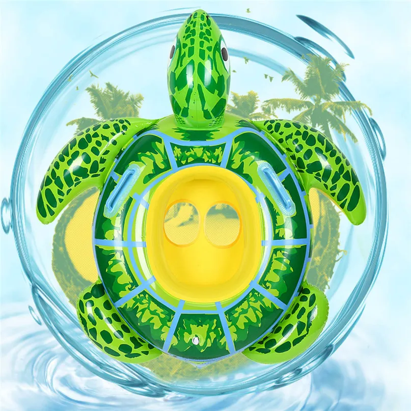 Swimming Ring  for Baby Children's Turtle Circle wimming Swim Ring Pool Infant Chair Lounge Children swimming accessories #2y17 (1)