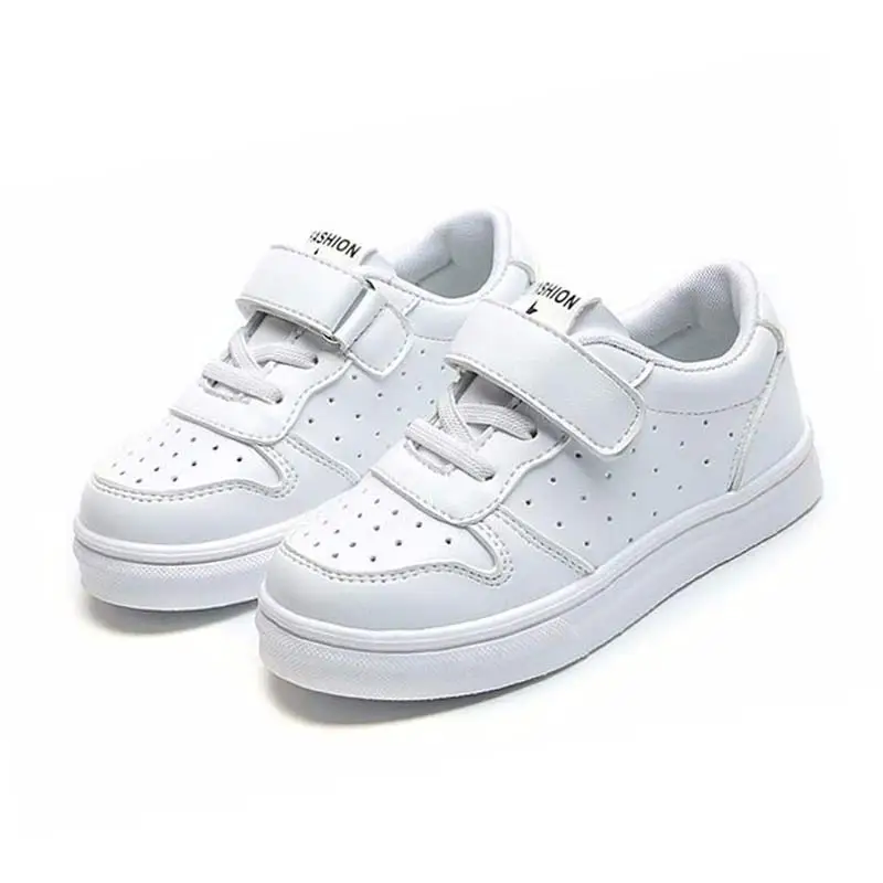 للجنسين الأطفال عارضة الأحذية الفتيان الفتيات أسود أبيض تنفس الأحذية العظام الاطفال مدرسة سكيت أحذية #13 حجم Eur 21 -30 الطفل