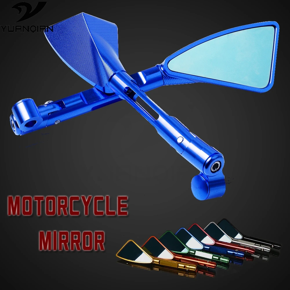 

Universal Motorcycle mirror side Rearview motorcycle accessories for suzuki intruder1500 gsxs1000 drz400 katana gs500 sv650