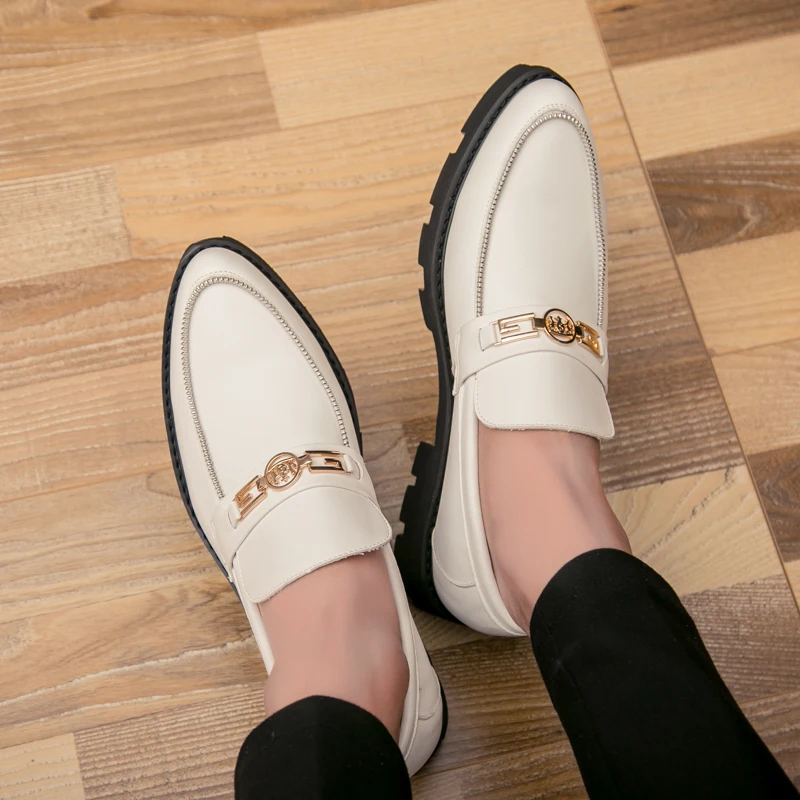 CHUQING/удобные модельные туфли на толстой подошве; деловая обувь; модная Корейская обувь