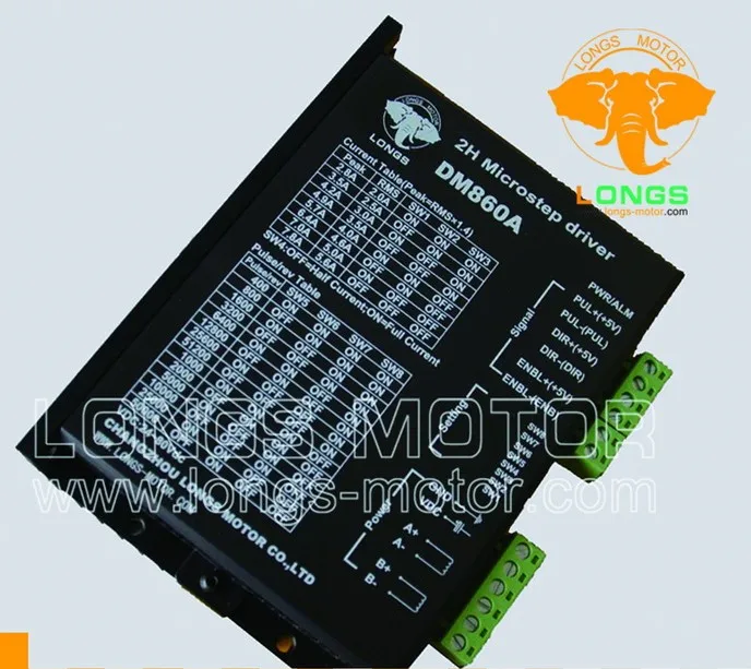 

Best Selling! LONGS Stepper Motor Driver DM860A 80V 7.8A 256Micro CNC Router Mill Cut Laser Engraving Grind Foam