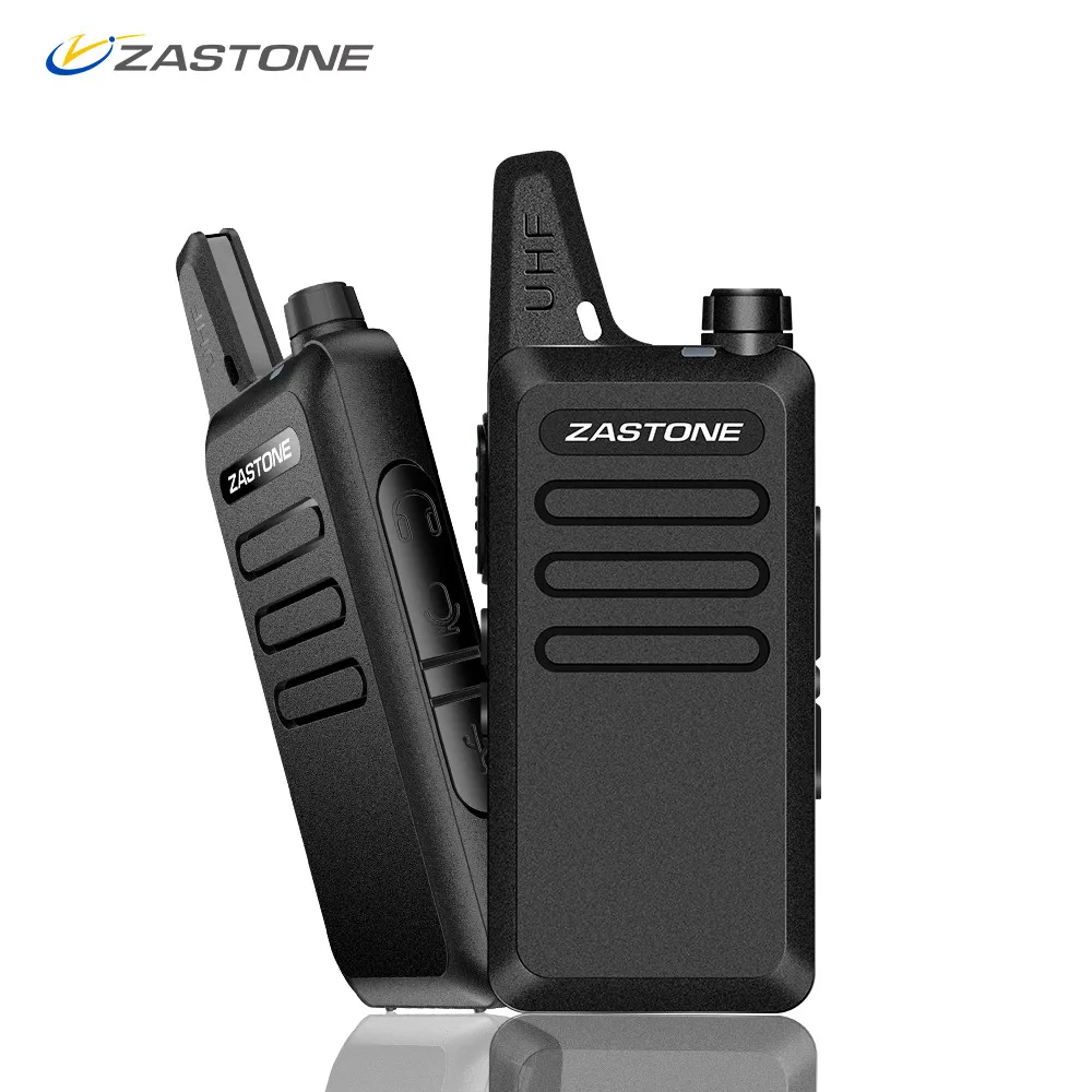 Enigone mini walkie talkie x6 portátil, rádio comunicador portátil de duas vias 400-470 uhf, ham