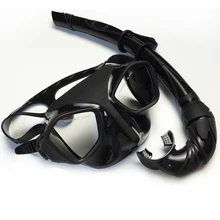 Топ снаряжение для подводного плавания с низким объемом маска для подводной охоты и гибкая силиконовая трубка набор для дайвинга черная маска для подводной охоты набор для взрослых