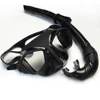 TOP SCUBA DIVING GEARS Low volume spearfishing mask and flexable silicone snorkel diving set Black snorkel mask set for adult ► Photo 1/6