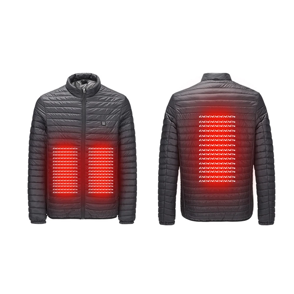 Newest Electric Smart Heated Jacket Waistcoat Warm Coat Feather Clothes Thermal Jacket Winter Heating Clothes USB Interface