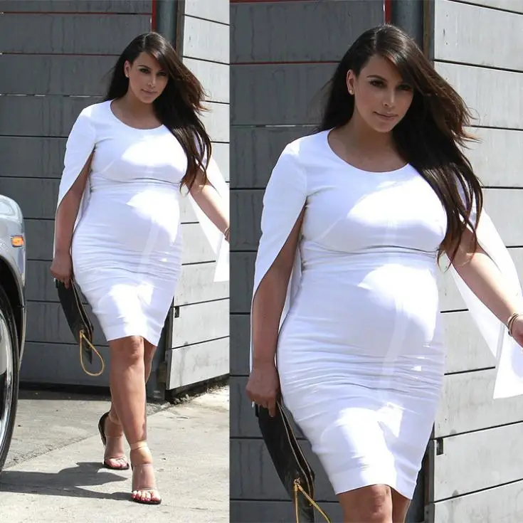 white cape dress short