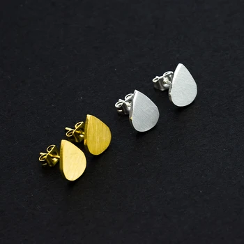 

10Pairs Water Drop Shape Geometric Wholesale Earrings Studs For Women Men Simple But Elegant Vintage Retro Earings 2018 New