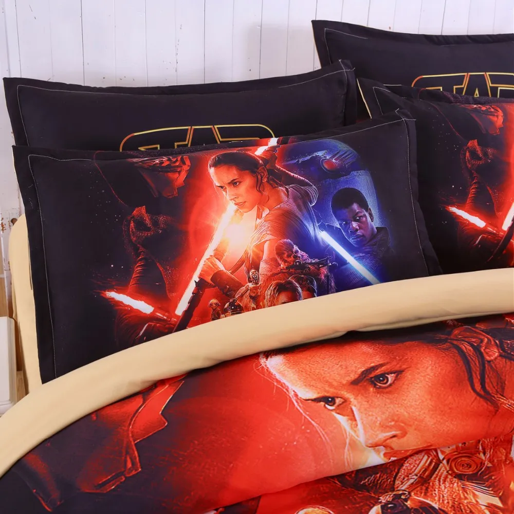 Classic Star Wars Bedding Set 3D Super King Size Duvet Cover Sets Bed Sheets/Pillowcases 100
