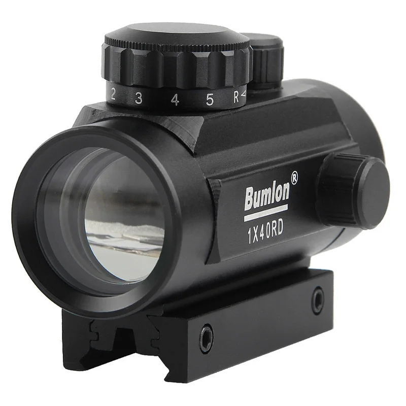 1 x 40mm Airsoft Cross Hari Red Green Dot Sight RL5-0024BL-16