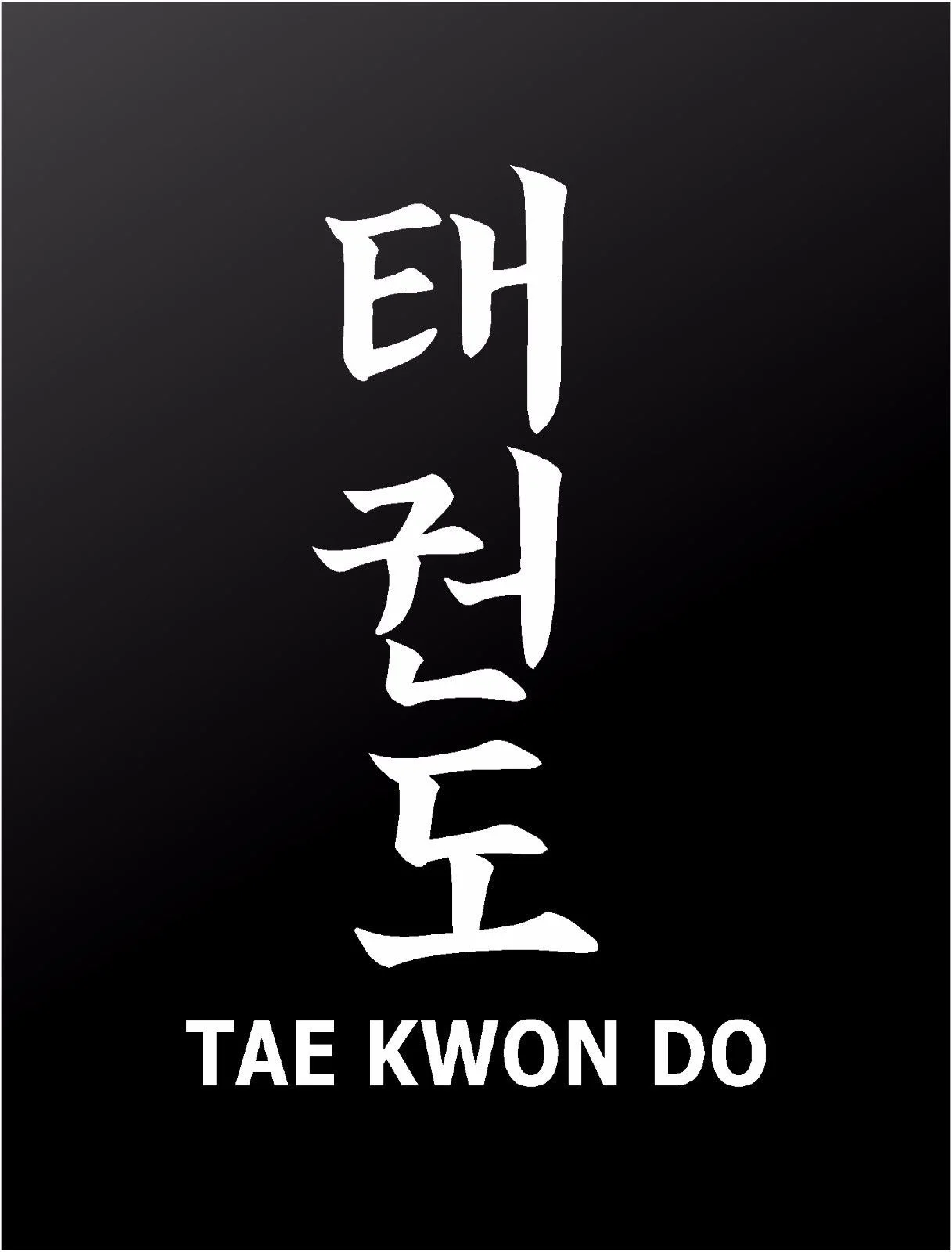 Для Tae Kwon Do боевые искусства тхэквондо буквы окна автомобиля виниловая