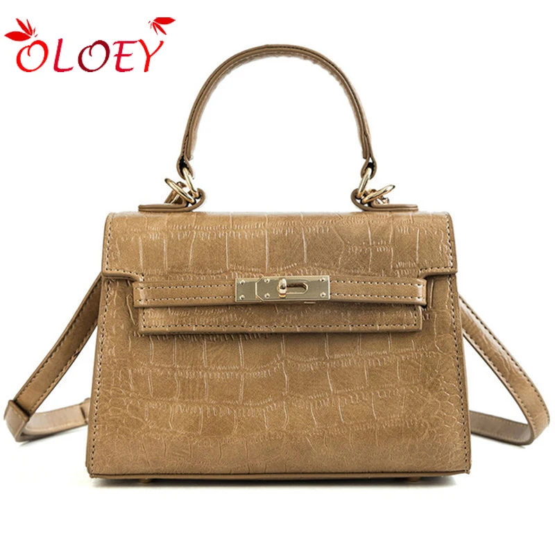 

Bags for women Alligator 2018 wild Luxury Handbags Women Bags Designer Vintage Lock Messenger Bag Women's Tote Shoulder Bag