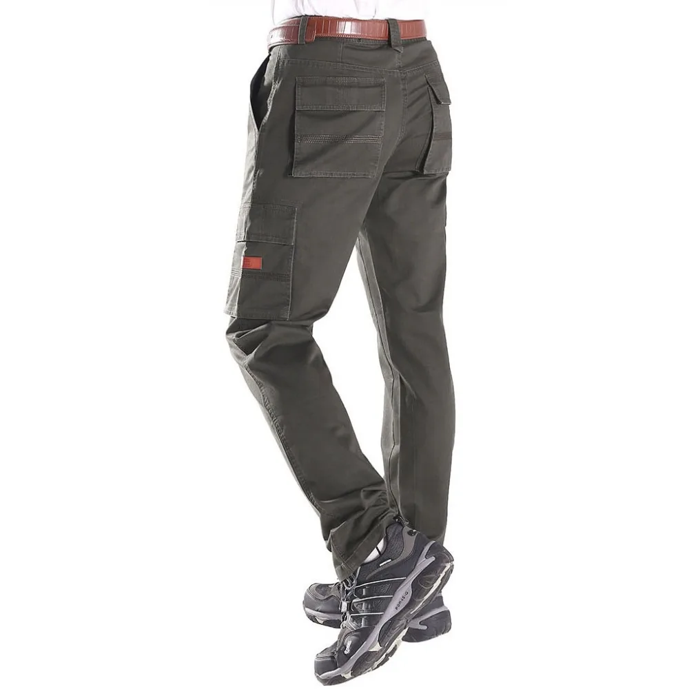 Men's Cargo Pants 100 Cotton High Quality Stretch Fabrics Pants Male