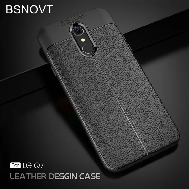 

BSNOVT For LG Q7 Cover Soft Silicone TPU Leather Shockproof Phone Case For LG Q7 Plus LG Q7a Q7+ Full Protection Phone Case 5.5