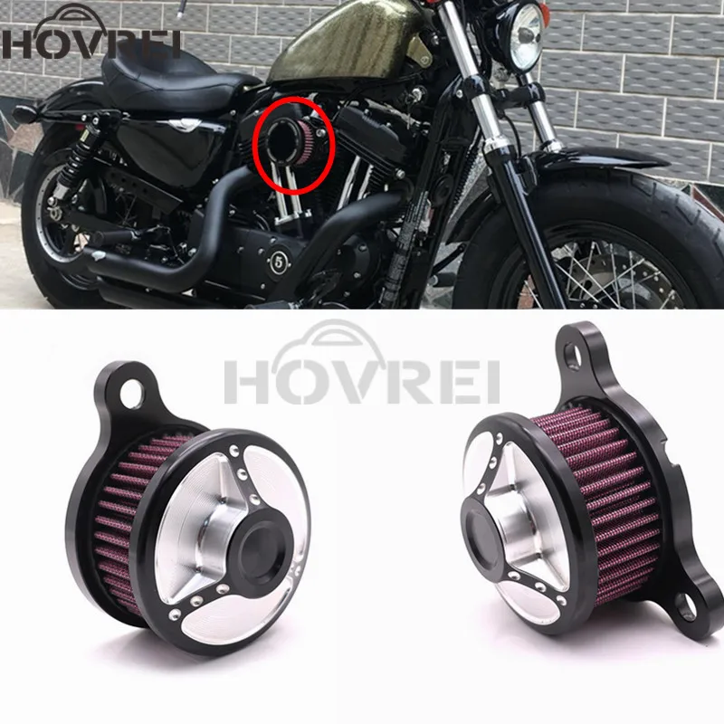 Мотоцикл воздухоочиститель Впускной фильтр Система Комплект для Harley Sportster 1200 Sportster XL 883 48 72 1991- на заказ