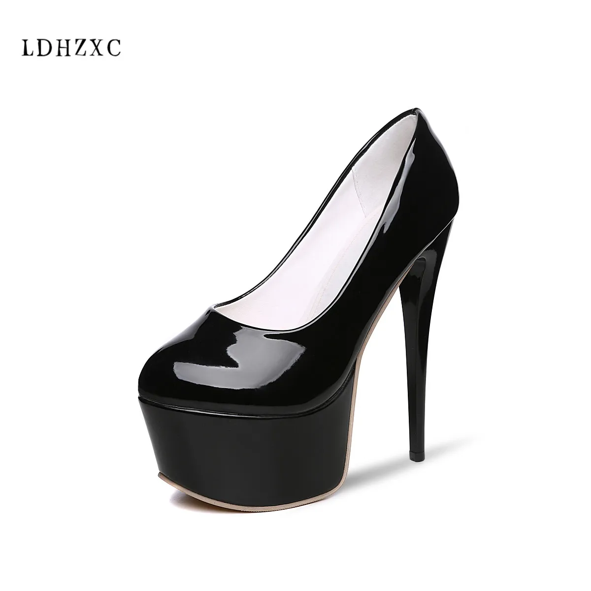 

LDHZXC Women Pumps high Heels shoes Ladies Party platform Shoes Luxury Brand Shoes Women Fashion 2019