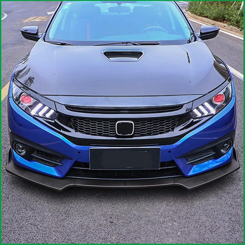 Автомобильный Стайлинг для Honda Civic Sedan 4 двери 2016 2018 передний бампер Нижняя защита