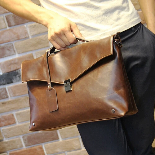 New pu leather office bags for men briefcases business handbag men bag ...