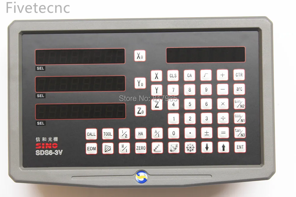 Оригинальная цифровая индикация SINO 3 оси dro W 5 микрон KA300 линейные весы KA500