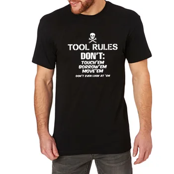 

Mens Tool Rules Funny Car Mechanic T-Shirts Men Tee
