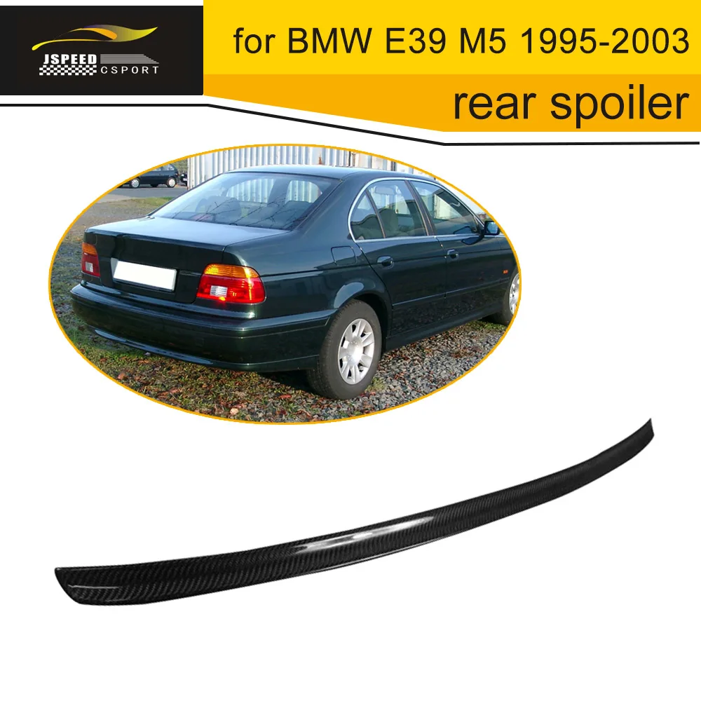 Carbon Fiber Rear Spoiler Auto Car Trunk Spoiler For Bmw E39 M5 1995