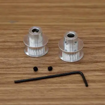 

SWMAKER 5pcs*Printer synchronous belt wheel 2GT 20 tooth bandwidth 6MM inner hole 5MM gear