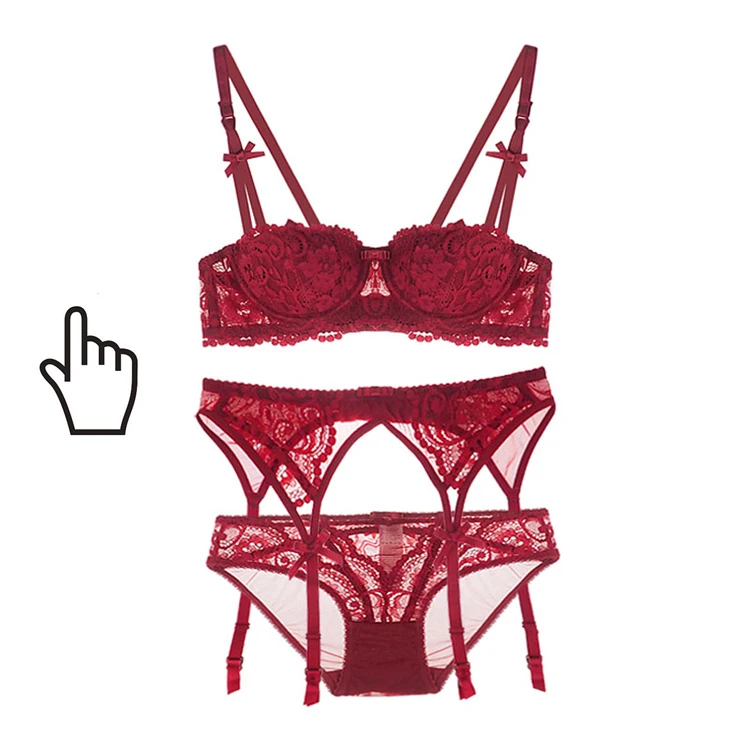CINOON-New-plus-size-women-sexy-bra-set-intimates-embroidery-half-cup-lingerie-thin-temptation-and 