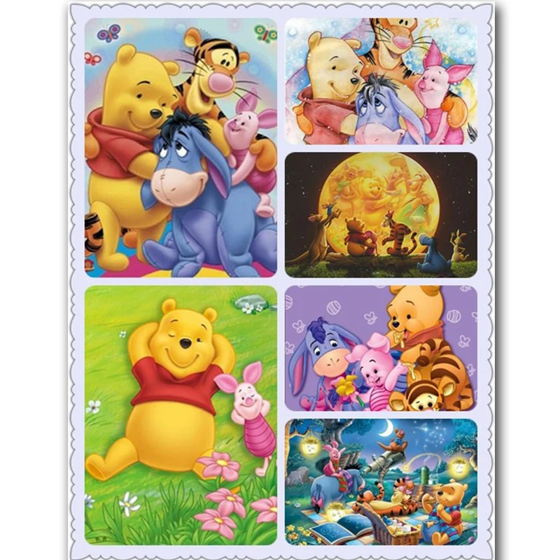 

Full Diamond Embroidery 5D DIY Diamond Painting cartoon Winnie Pooh Cross Stitch Animal Mosaic Rhinestone Christmas Gift Decor