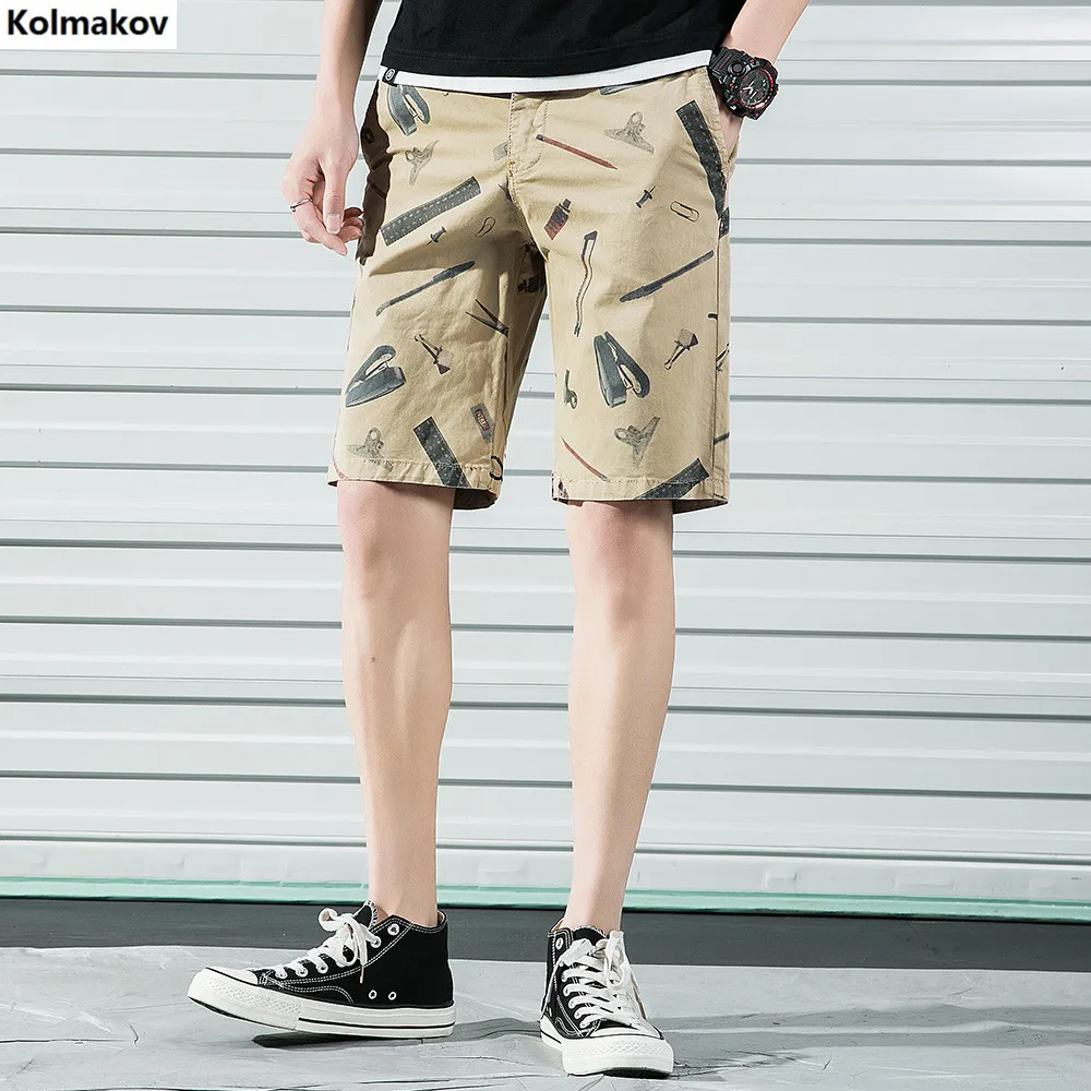 Летние мужские модные камуфляжные шорты, повседневная брендовая одежда, удобные мужские пляжные шорты, мужские Компрессионные шорты
