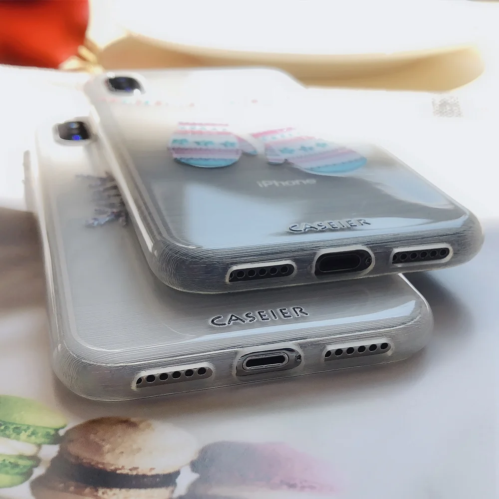 CASEIER девчушки чехол для телефона с рождественским рисунком на айфон 7 XR XS Max X 8 6 6S
