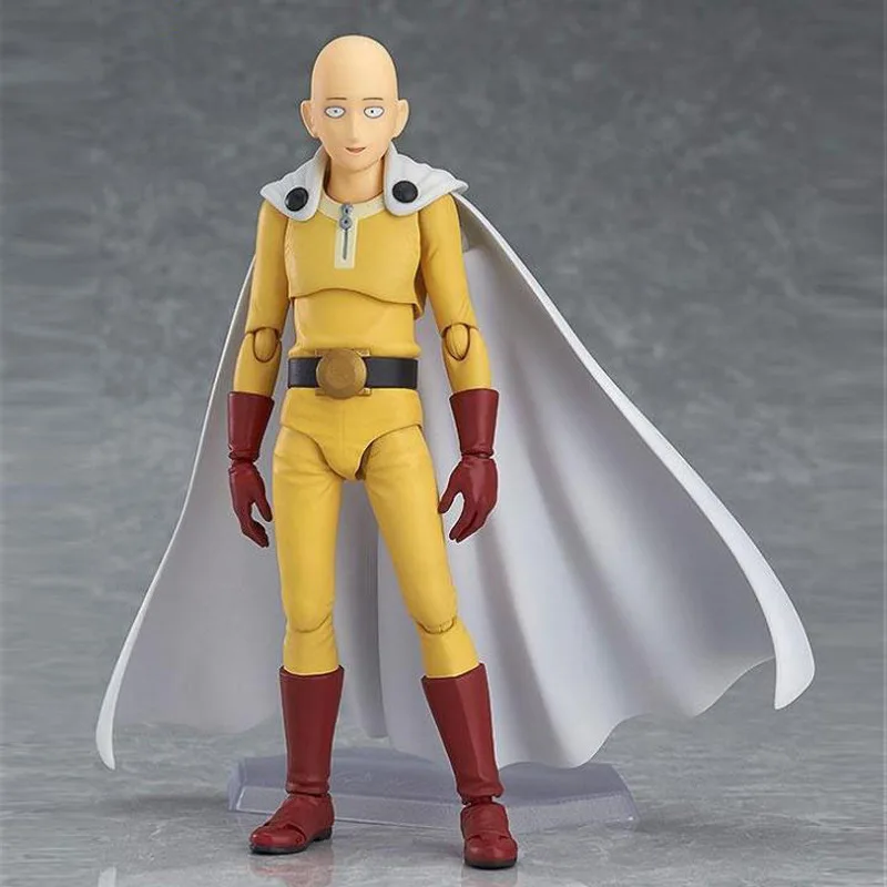 Новый хороший ПВХ Figma 310 Saitama One Punch Man фигурка аниме желтая кукла Супермена модель