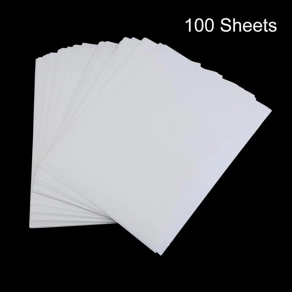 100 шт А4 сублимационная печатная бумага для полиэфирной хлопчатобумажной футболки Железный На переводной бумаге термопереводной принт Переводные аксессуары