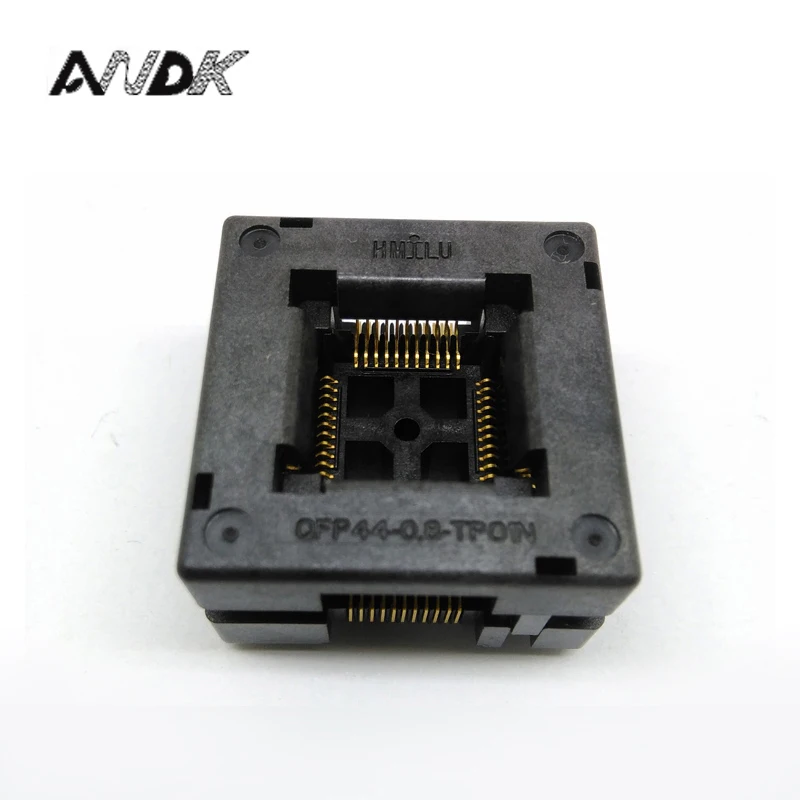 TQFP44 FQFP44 QFP44 to DIP44 Burn in Socket OTQ-44-0.8-14 Pitch 0.8mm IC Body Size 10x10mm Open Top Test Adapter TQFP44 FQFP44 QFP44 to DIP44 Burn in Socket OTQ-44-0.8-14 Pitch 0.8mm IC Body Size 10x10mm Open Top Test Adapter