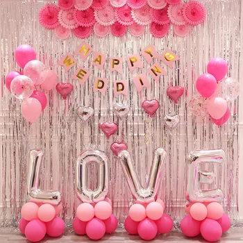 

Wedding Decorations Rainbow Background Foil Curtains Baby Shower Birthday Party Decorations Kids Bachelorette Party Supplies