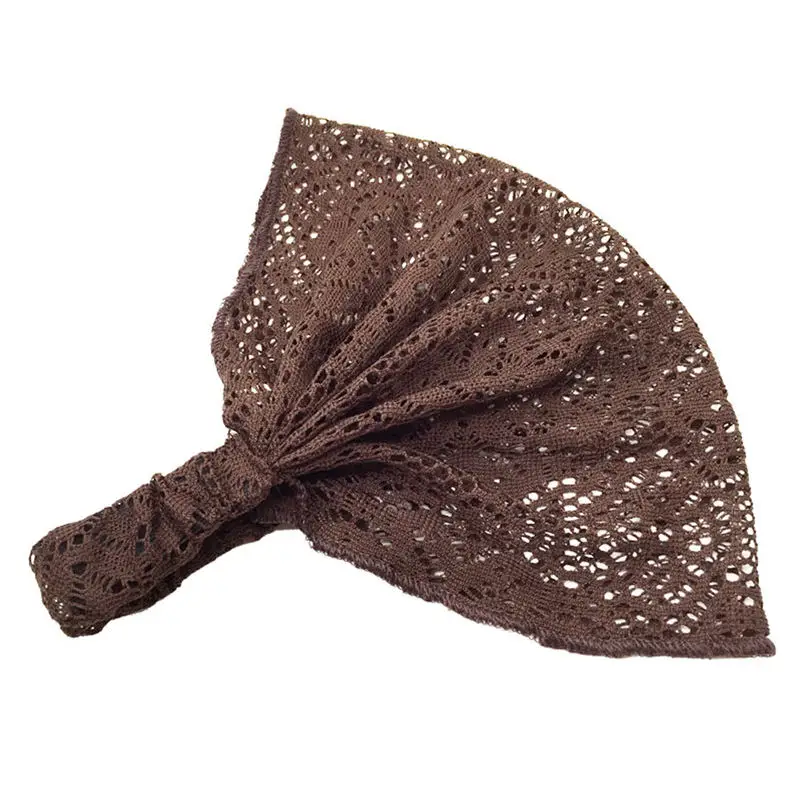 2018 New Women Yoga Lace Hollow Head Wrap Wide Headband Flower Hairband Hair Band Accessories Wholesale And Wholesale  #K29 (11)