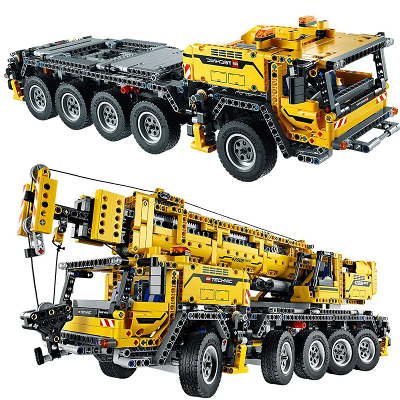 

Technic Series Mobile Crane MK II Building Blocks Electric Motors Power Functions Model Compatible With Legoings Technic 8190