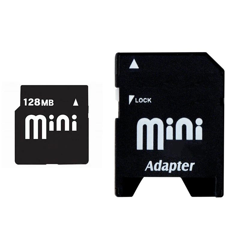 Small capacity MINISD Card 128MB Memory card Mini SD Card 128M With Card Adapter