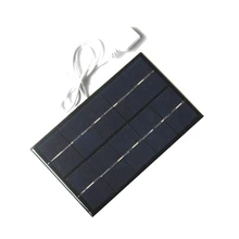 USB Solar Panel Outdoor 5W 5V Portable Solar Charger Pane Climbing Fast Charger Polysilicon Tablet Solar Travel