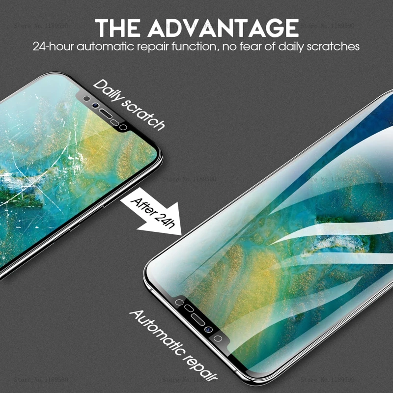 Защитная пленка на весь экран для Huawei Mate 20 Pro мягкая ТПУ Honor 10 Lite 20Pro Гидрогелевая