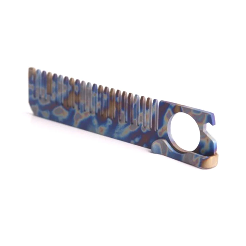 

Titanium Comb TC4 Titanium Alloy Hair Tactical Anti-static Head Comb Suitable for Health and Safety Camping Equipment