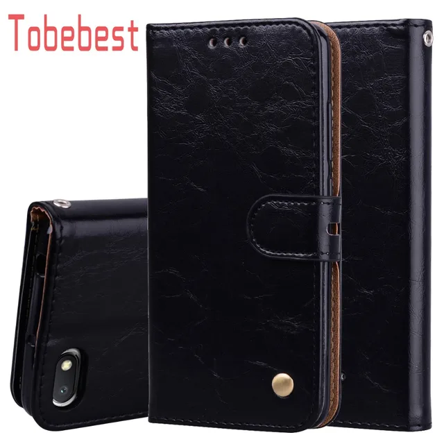 Cheap Redmi 6A Leather Wallet Case For Xiaomi Redmi 6 Pro Cases For Redmi 6A/Redmi 6 Coque Magnetic Phone Bag Cover With Card Pocket