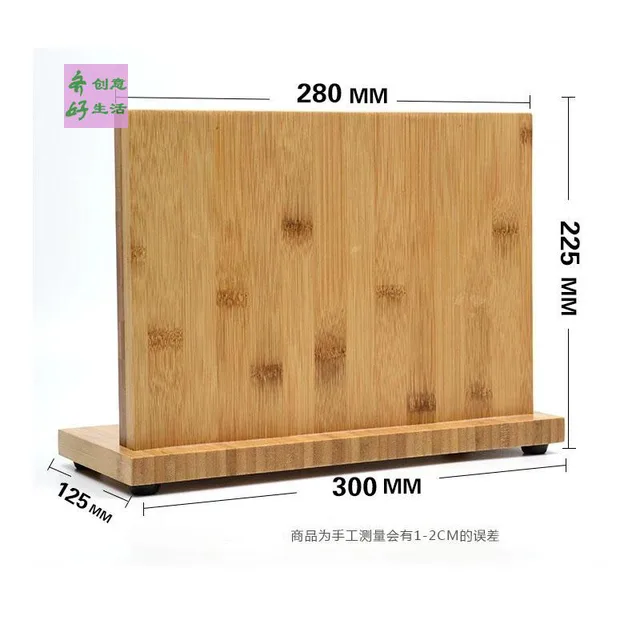 Bamboo knife holder kitchen knife cutting board rack tool