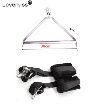 Loverkiss Hanging Sex Swing BDSM Set Metal Tripod and Sex Swing Tease Position Door Sex Swing BDSM Sex Furniture for Couples