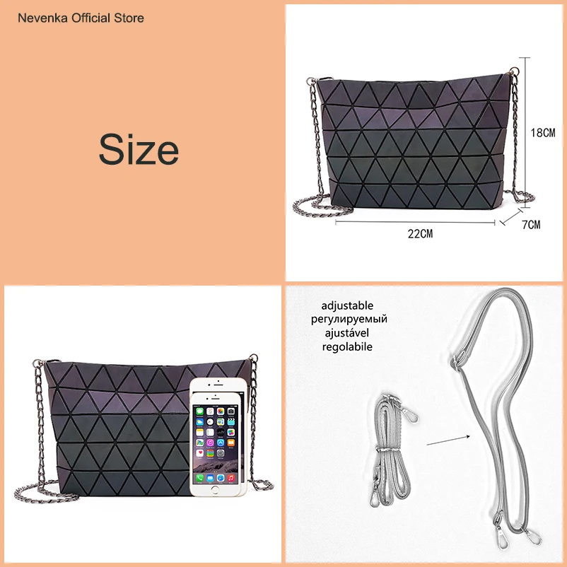 Nevenka Women Luminous Shoulder Bag Female Leather Crosssbody Bag for Women 201801