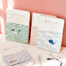 1 шт. ручной росписью иллюстрация блокнот ручной книга без резинки на пляж A5 книга