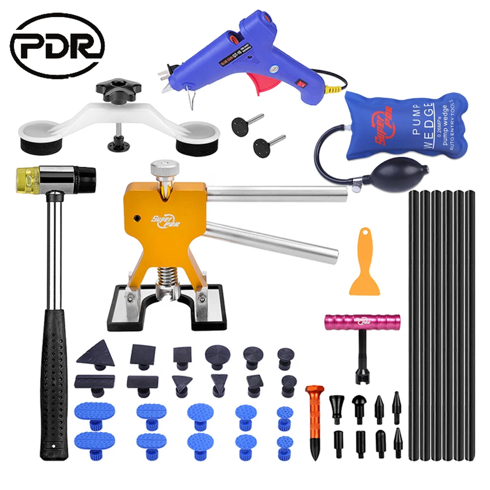 PDR Tools Paintless Dent Removal Car Repair Tool Kit Removing Dents Auto Tools Puller Dent Lifter Pulling Bridge Suction Cups PDR Tools Paintless Dent Removal Car Repair Tool Kit Removing Dents Auto Tools Puller Dent Lifter Pulling Bridge Suction Cups