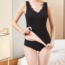 KYLIE розовый женский топ на бретелях, зимнее теплое нижнее белье, термобелье из плотного бархата, майки, Женские топы без рукавов, облегающие Топы